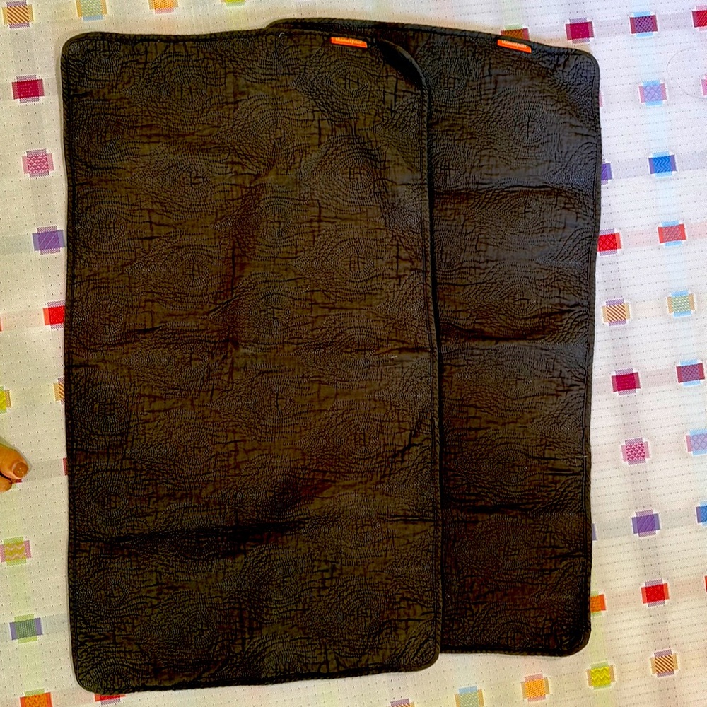 Thomas Paul queen quilted bedshams chocolate brown